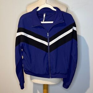 Fabletics Blue and Black Bomber Jacket
